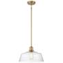 Thumbnail3 of Savoy House Meridian 15" Wide Natural Brass 1-Light Pendant more views