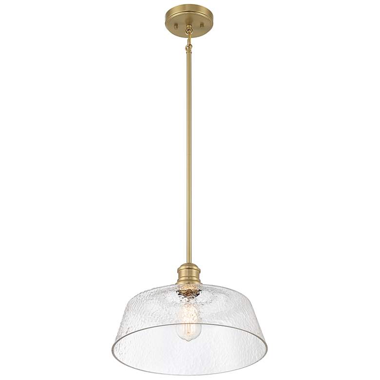 Image 4 Savoy House Meridian 15" Wide Natural Brass 1-Light Pendant more views