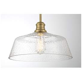 Image5 of Savoy House Meridian 15" Wide Natural Brass 1-Light Pendant more views