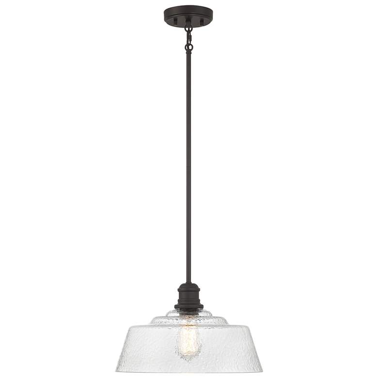 Image 1 Savoy House Meridian 15 inch Wide Oil Rubbed Bronze 1-Light Pendant