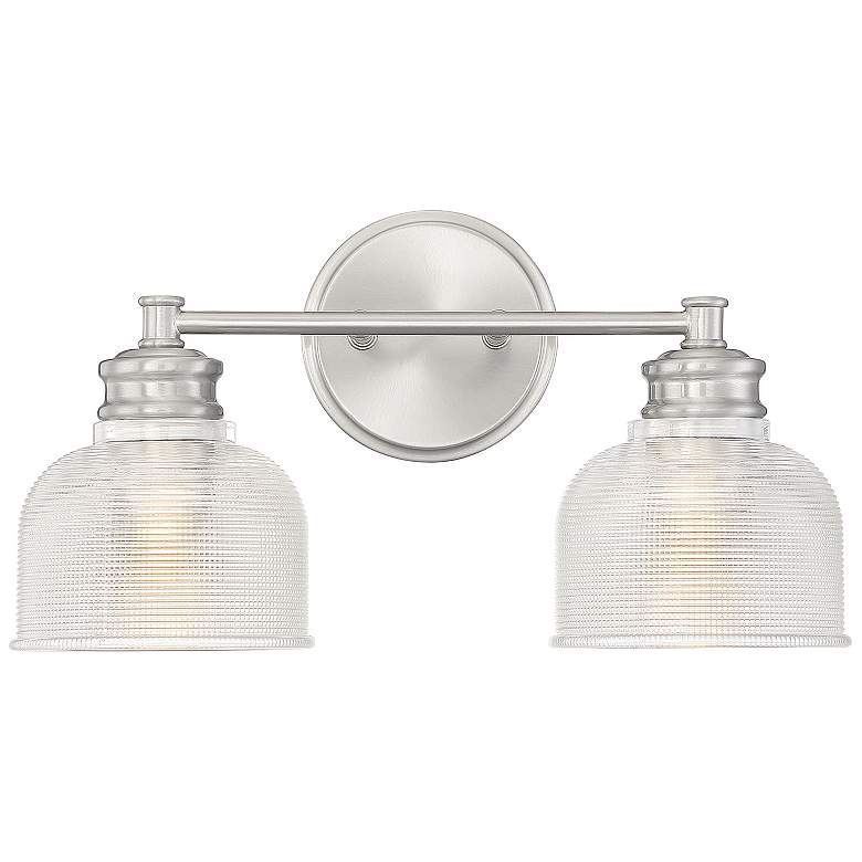 Image 1 Savoy House Meridian 16" Wide 2-Light Brushed Nickel Bath Light