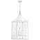 Savoy House Meridian 16" Wide Distressed White 4-Light Pendant