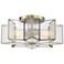 Savoy House Meridian 16" Wide Natural Brass 2-Light Ceiling Light