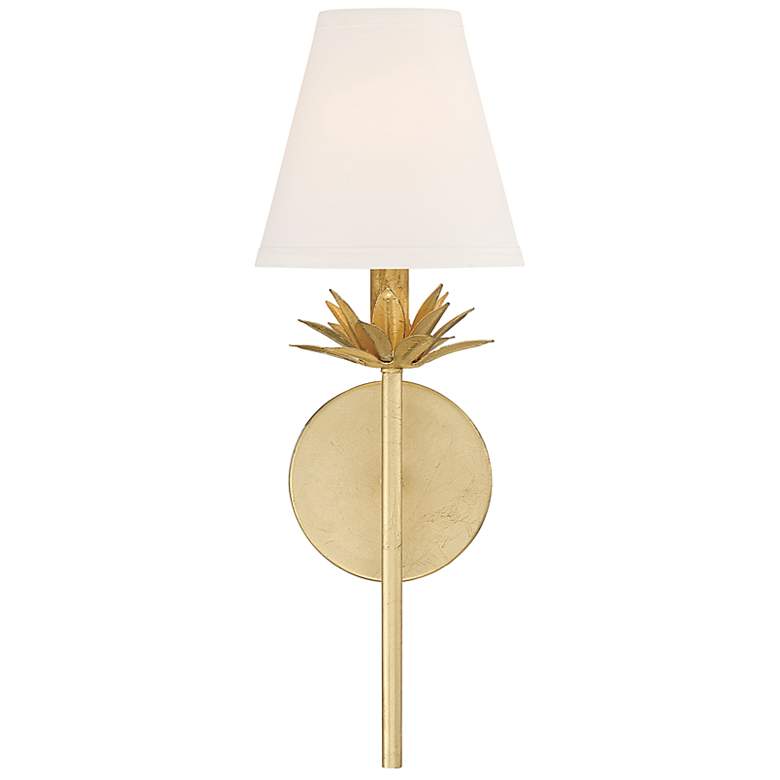 Image 4 Savoy House Meridian 17" High True Gold Wall Sconce more views