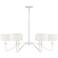 Savoy House Meridian 42"W Bisque White 6-Light Chandelier