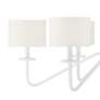 2_Savoy House Meridian 42"W Bisque White 6-Light Chandelier more views