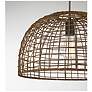 5_Savoy House Meridian 18" Dark Rattan & a Dark Brown Socket 1-Light more views