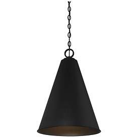 Image1 of Savoy House Meridian 18" Wide Matte Black 1-Light Pendant