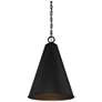 Savoy House Meridian 18" Wide Matte Black 1-Light Pendant