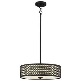 Image1 of Savoy House Meridian 18" Wide Matte Black 3-Light Pendant