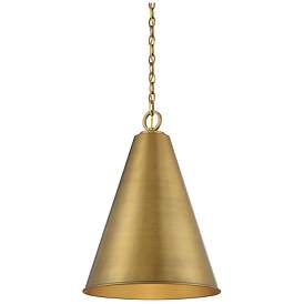Image1 of Savoy House Meridian 18" Wide Natural Brass 1-Light Pendant