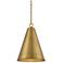 Savoy House Meridian 18" Wide Natural Brass 1-Light Pendant
