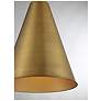 5_Savoy House Meridian 18" Wide Natural Brass 1-Light Pendant more views
