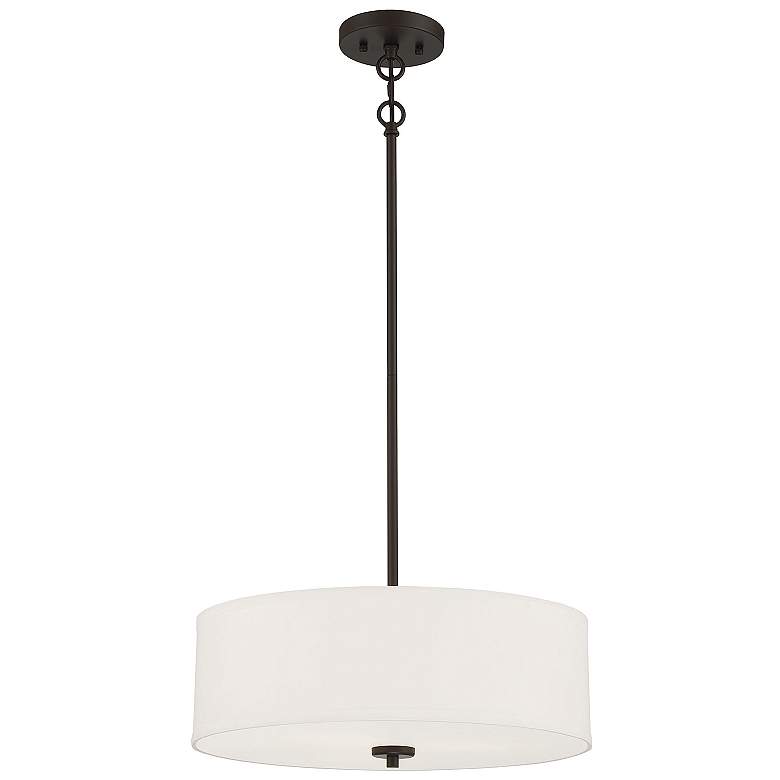 Image 1 Savoy House Meridian 18 inch Wide Oil Rubbed Bronze 3-Light Pendant