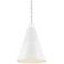 Savoy House Meridian 18" Wide White Cone Mini Pendant