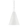 4_Savoy House Meridian 18" Wide White Cone Mini Pendant more views