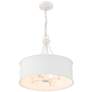 4_Savoy House Meridian 18"W Bisque White Drum Pendant Light more views