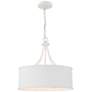 5_Savoy House Meridian 18"W Bisque White Drum Pendant Light more views