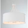6_Savoy House Meridian 18"W Bisque White Drum Pendant Light more views