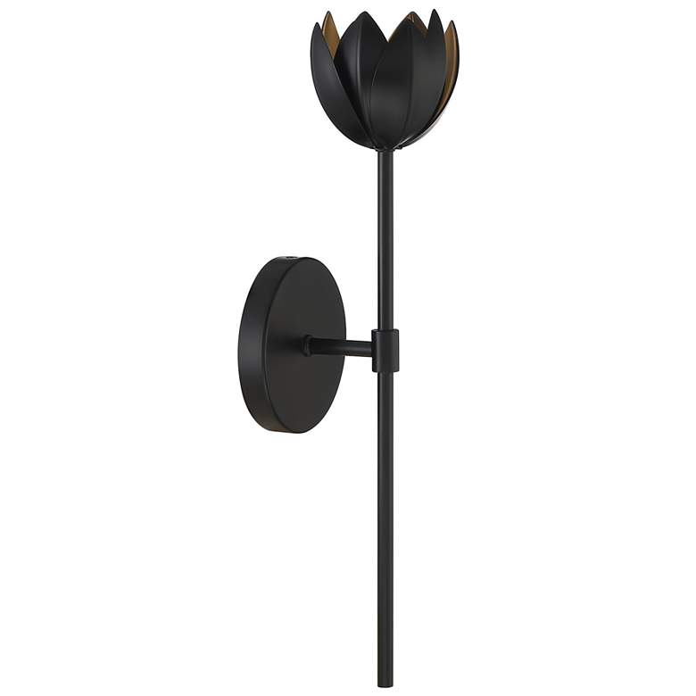 Image 1 Savoy House Meridian 19" High Matte Black LED Wall Sconce