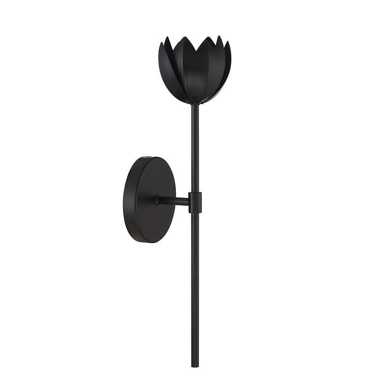 Image 2 Savoy House Meridian 19" High Matte Black LED Wall Sconce more views