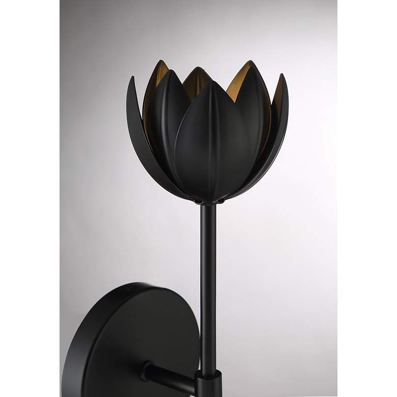 Image 5 Savoy House Meridian 19" High Matte Black LED Wall Sconce more views