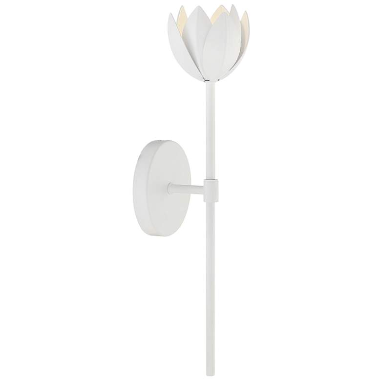 Image 1 Savoy House Meridian 19" High White 1-Light Wall Sconce
