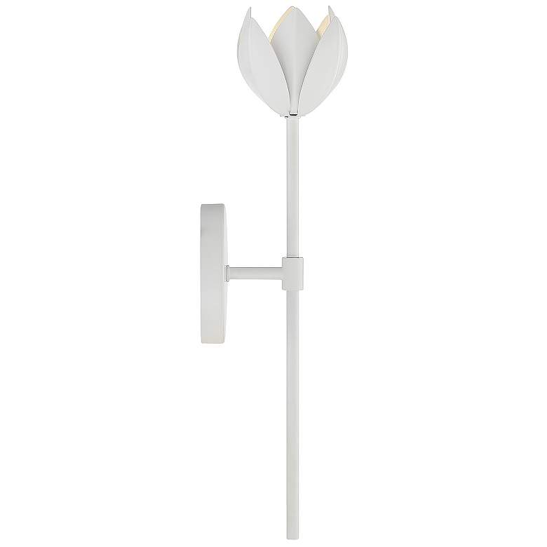 Image 2 Savoy House Meridian 19" High White 1-Light Wall Sconce more views