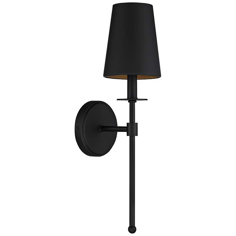 Image 1 Savoy House Meridian 20" High Matte Black Wall Sconce
