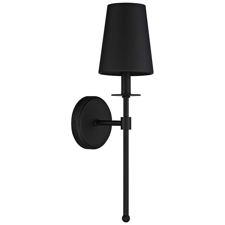 Image 3 Savoy House Meridian 20" High Matte Black Wall Sconce more views