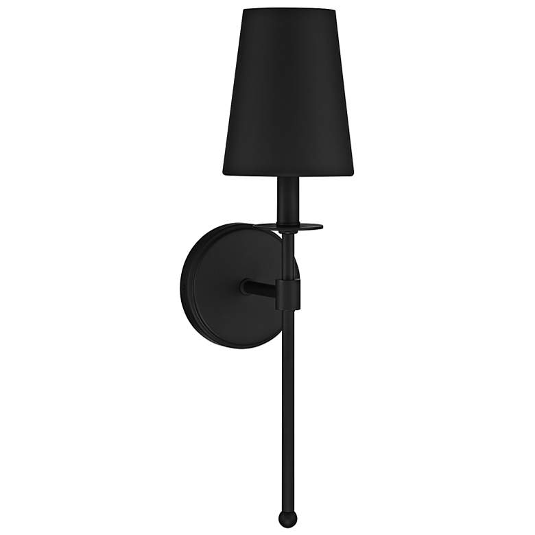 Image 5 Savoy House Meridian 20" High Matte Black Wall Sconce more views