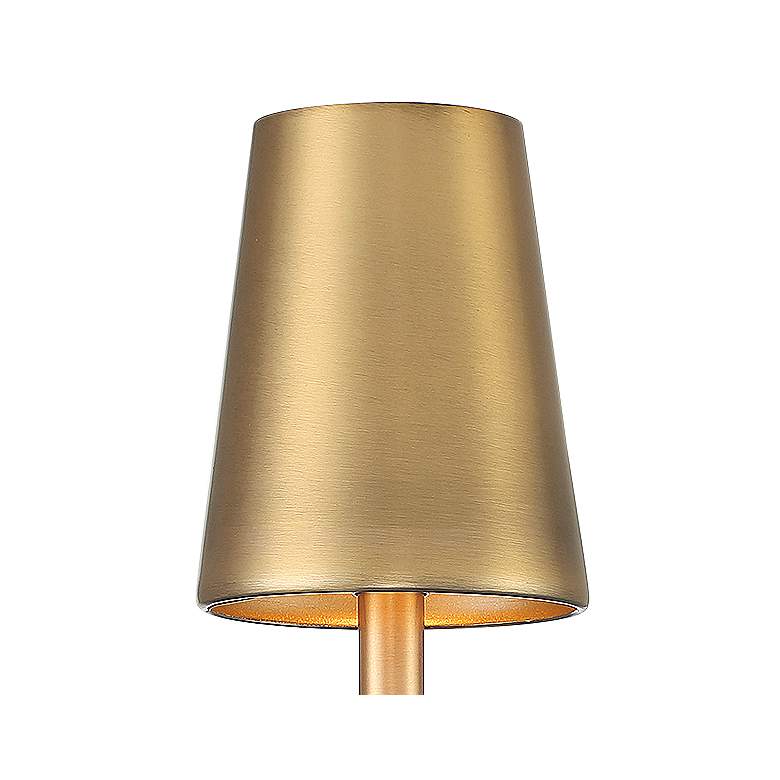 Image 2 Savoy House Meridian 20" High Natural Brass Wall Sconce more views
