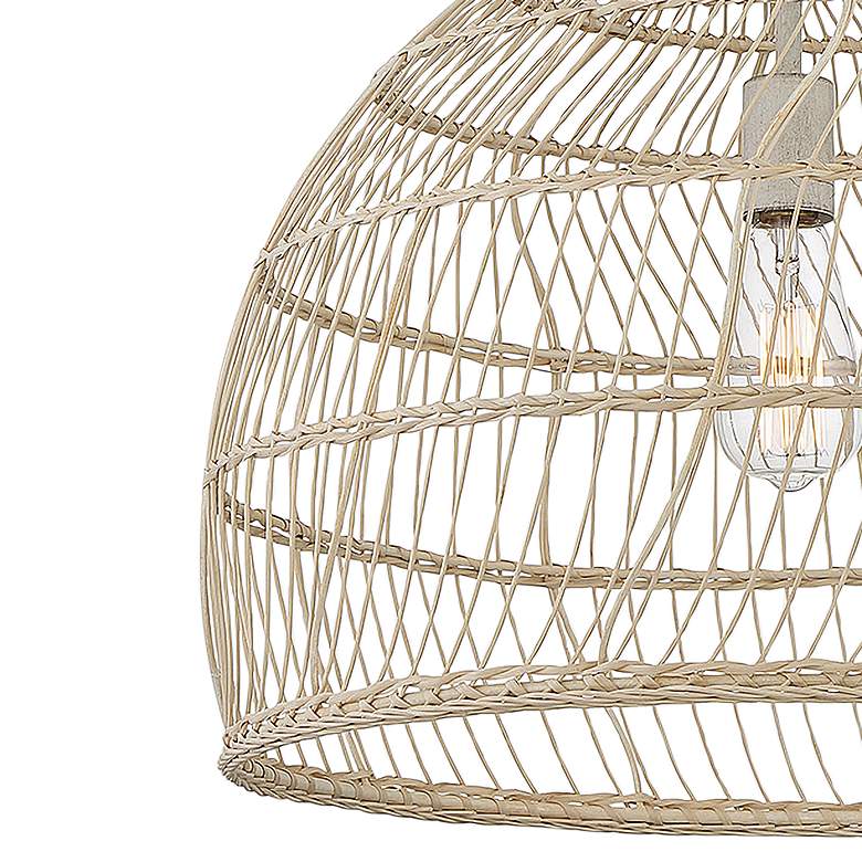 Image 2 Savoy House Meridian 20 inch Natural Rattan with a Matching Socket Pendant more views