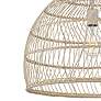 Savoy House Meridian 20" Natural Rattan with a Matching Socket Pendant