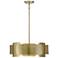 Savoy House Meridian 20" Wide Burnished Brass 4-Light Pendant