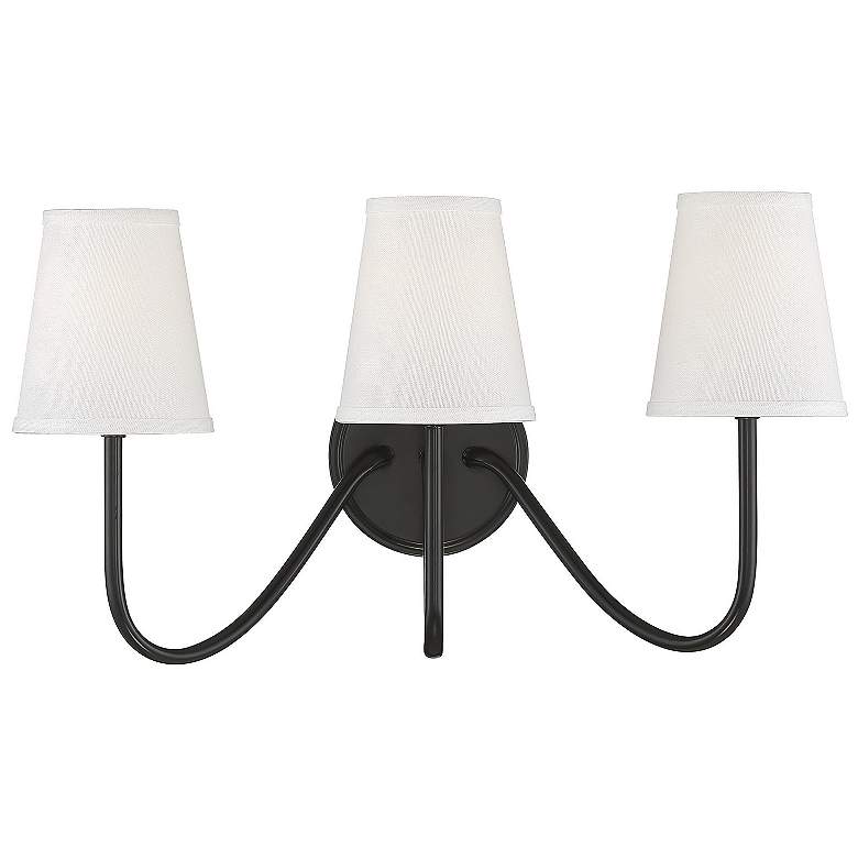 Image 1 Savoy House Meridian 20" Wide Oil Rubbed Bronze 3-Light Wall Sconce