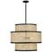 Savoy House Meridian 22" Wide Matte Black 3-Light Pendant