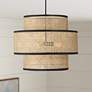 1_Savoy House Meridian 22" Wide Matte Black 3-Light Pendant
