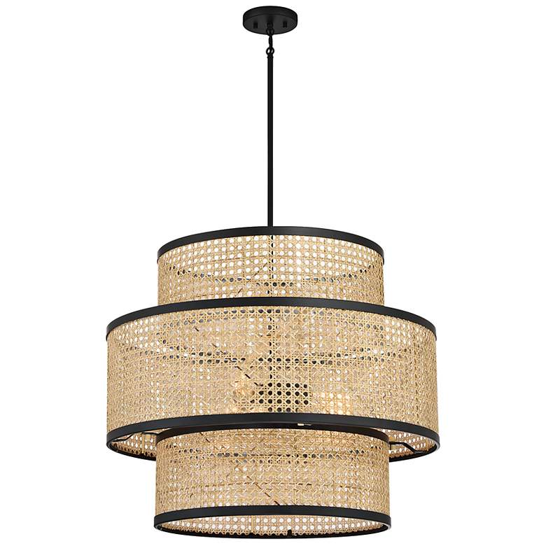 Image 6 Savoy House Meridian 22" Wide Matte Black 3-Light Pendant more views