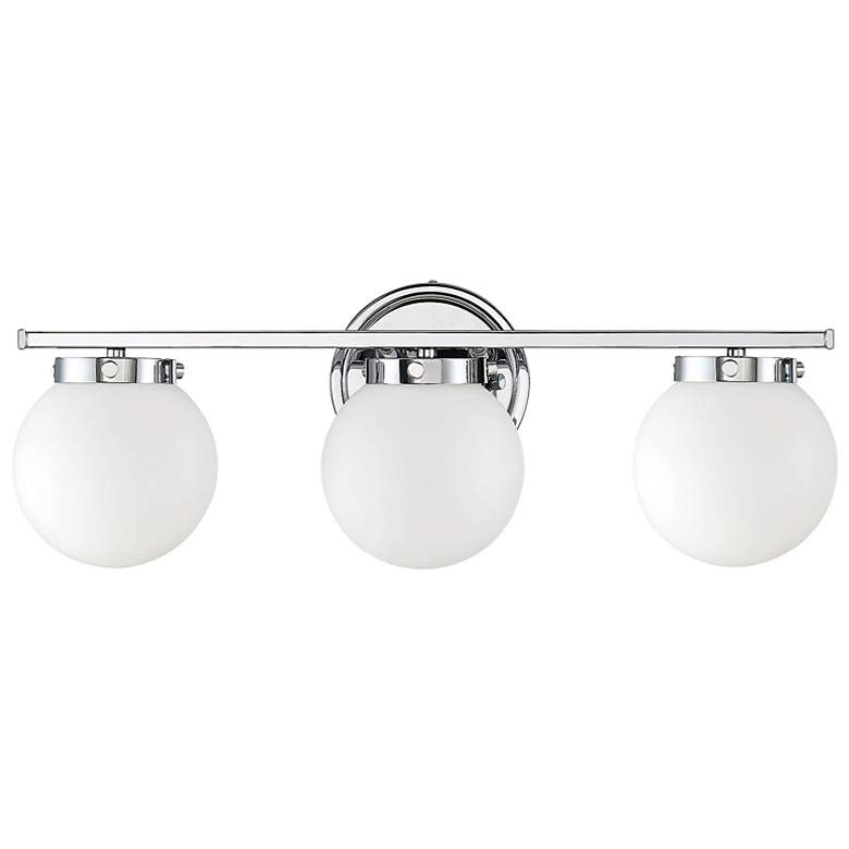 Image 2 Savoy House Meridian 24" Wide 3-Light Chrome Bath Light more views