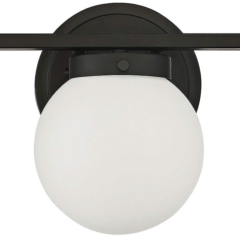 Image 2 Savoy House Meridian 24" Wide 3-Light Matte Black Bath Light more views