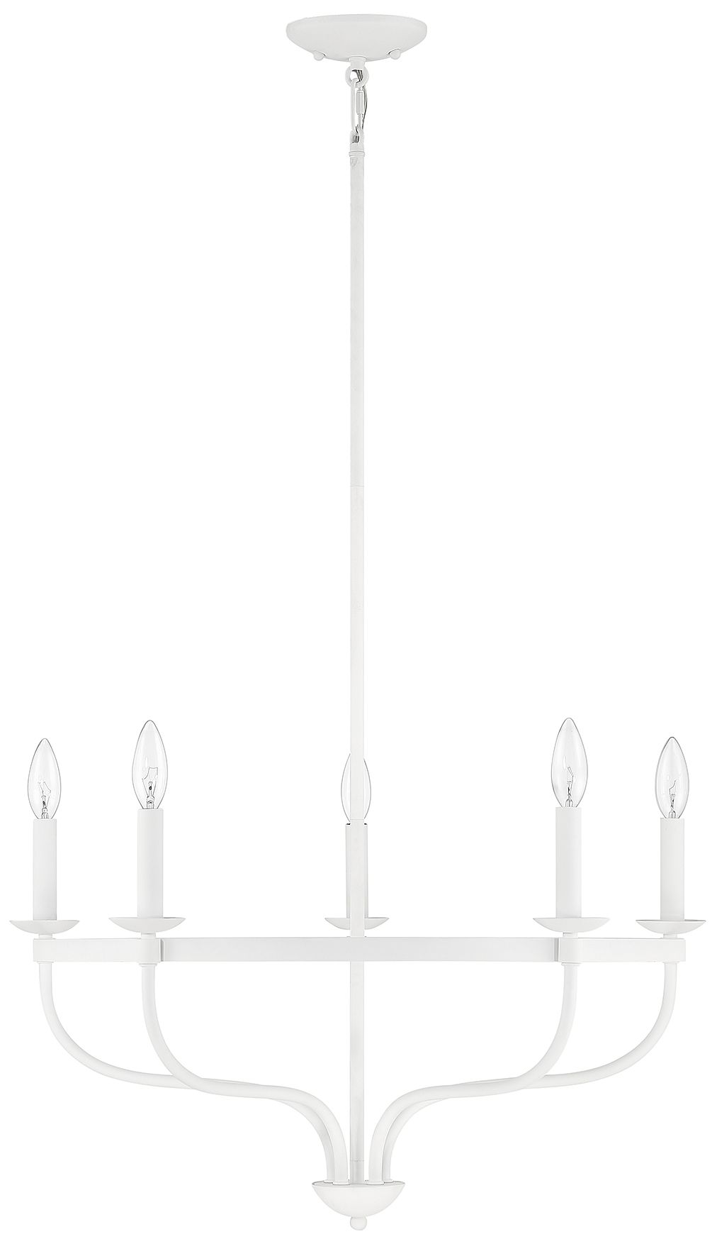 Image 2 Savoy House Meridian 26.63" Wide Bisque White 5-Light Chandelier more views