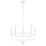 3_Savoy House Meridian 26.63" Wide Bisque White 5-Light Chandelier more views