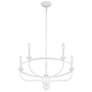 4_Savoy House Meridian 26.63" Wide Bisque White 5-Light Chandelier more views