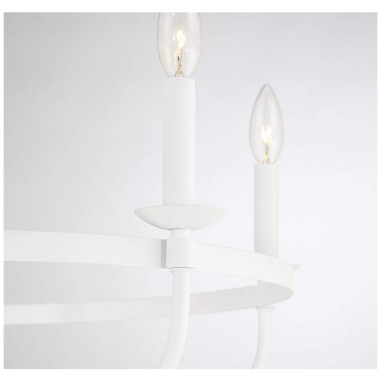 Image 6 Savoy House Meridian 26.63" Wide Bisque White 5-Light Chandelier more views