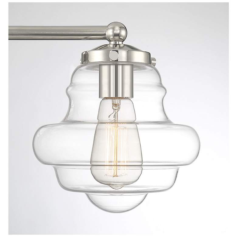 Image 6 Savoy House Meridian 26" Wide 3-Light Polished Nickel Bath Light more views
