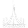 Savoy House Meridian 26" Wide Distressed White 5-Light Chandelier