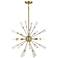 Savoy House Meridian 26" Wide Natural Brass 5-Light Pendant