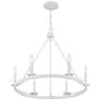 4_Savoy House Meridian 26"W Bisque White 6-Light Chandelier more views