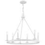 5_Savoy House Meridian 26"W Bisque White 6-Light Chandelier more views